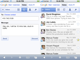 Illustration for article titled Google Voice Finally Heads to iPhone, Palm Pre With HTML5 Webapp